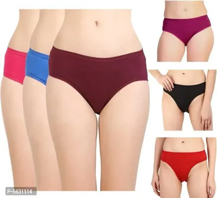 Combo Cotton Solid Panties