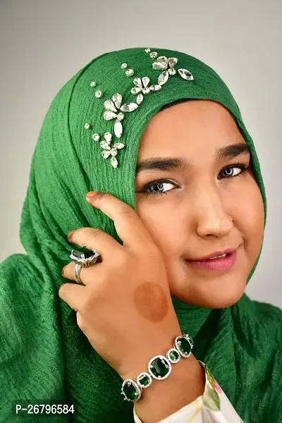 Contemporary Green Cotton  Naqab For Women