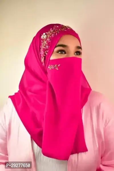Luxury hijab with matching naqab