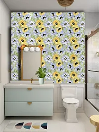 Decorative Self Adhesive Wall Paper, (400 cm x 45 cm)-thumb2