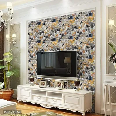 Modern Vinyl Decorative  Wallpaper For Wall Decor (1000 cm x 45 cm)-thumb5