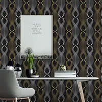 Modern Vinyl Decorative  Wallpaper For Wall Decor (1000 cm x 45 cm)-thumb1