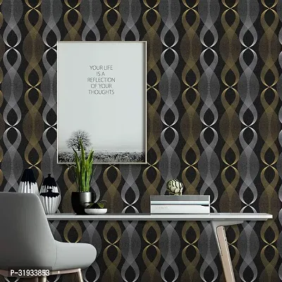 Modern Vinyl Decorative  Wallpaper For Wall Decor (1000 cm x 45 cm)-thumb2