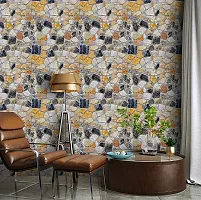 Modern Vinyl Decorative  Wallpaper For Wall Decor (1000 cm x 45 cm)-thumb3