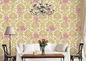 Modern Vinyl Decorative  Wallpaper For Wall Decor (1000 cm x 45 cm)-thumb1