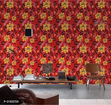 Decorative Self Adhesive Wall Paper, (400 cm x 45 cm)-thumb2