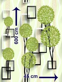 S.R.COLLECTION Decorative Green Wallpaper (1000 cm x 45 cm)-thumb2