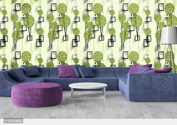 S.R.COLLECTION Decorative Green Wallpaper (1000 cm x 45 cm)-thumb2