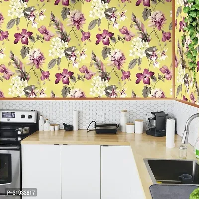 Latest Decorative Multicolor Vinyl Wallpaper Sticker (200 cm x 45 cm)-thumb0