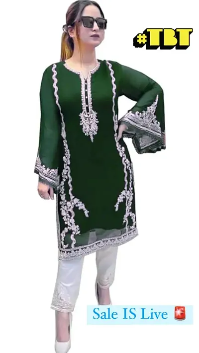 Fancy Georgette Kurta Bottom set