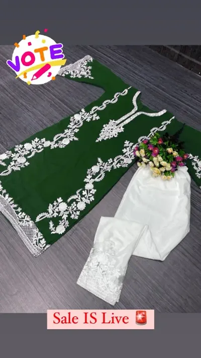 Special Independence Day Kurta Bottom Set