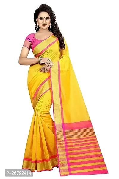 Beautiful Cotton Saree Without Blouse Piece