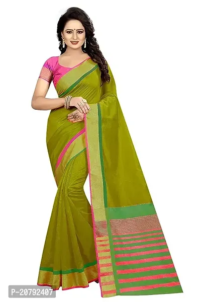 Beautiful Cotton Saree Without Blouse Piece-thumb0