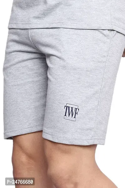 The Wardrobe Farm TWF Cotton Shorts Grey MILANGE-L-thumb3