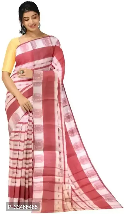 Stylish Multicoloured Cotton Blend Printed Saree Without Blouse Piece For Women-thumb0