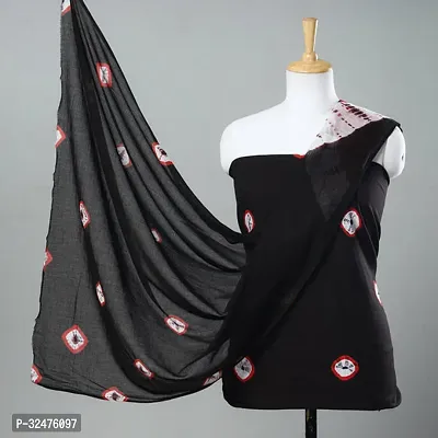 Elegant Cotton Dress Material With Dupatta For Women-thumb0