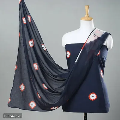 Elegant Cotton Dress Material With Dupatta For Women-thumb0