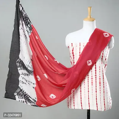 Elegant Cotton Dress Material With Dupatta For Women-thumb0