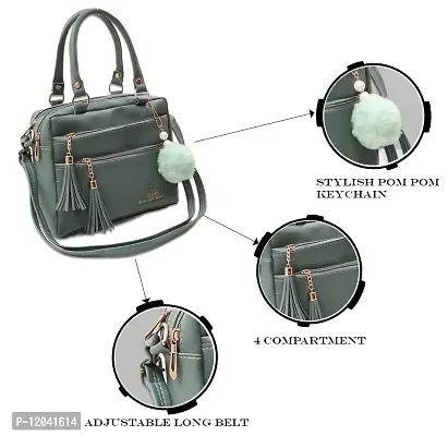 Magnifique Stylish Sling Bag for Women - Green-thumb2