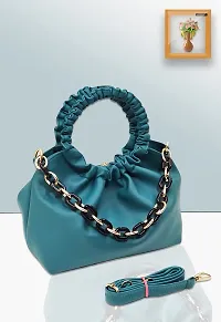 Magnifique Trendy Sling Bag for Women (Turquoise)-thumb2