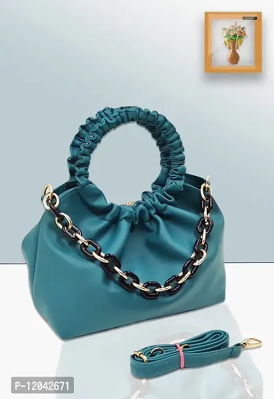 Magnifique Trendy Sling Bag for Women (Turquoise)-thumb3