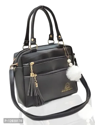 Magnifique Stylish Sling Bag for Women - Black-thumb0