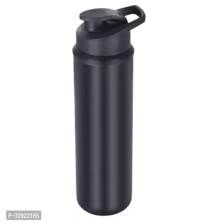 Kichen Stainless Steel 750 Ml Water Bottle Set Of 1, Black-thumb0