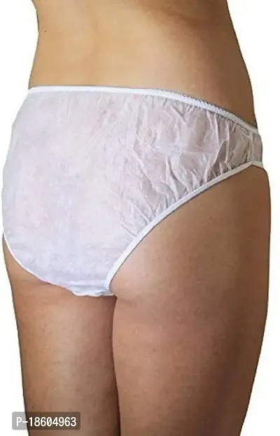 Dargar's Premium Women's Disposable Panties - Comfortable, Hygienic, and Convenient - Pack of 10 White