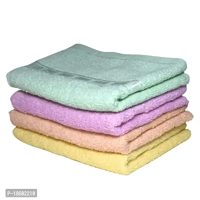 Hand Towel 4 pcs Solid Best for Kitchen Purpose| Gym| Travelling etc.-thumb0