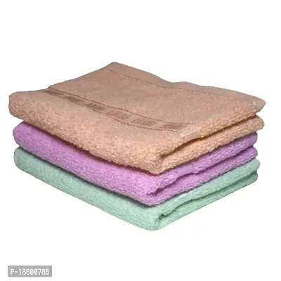 Hand Towels Set of 3 Piece for Kitchen, wash Basin  Gym, Soft  Super Absorbent, Multicolor Napkins-thumb0