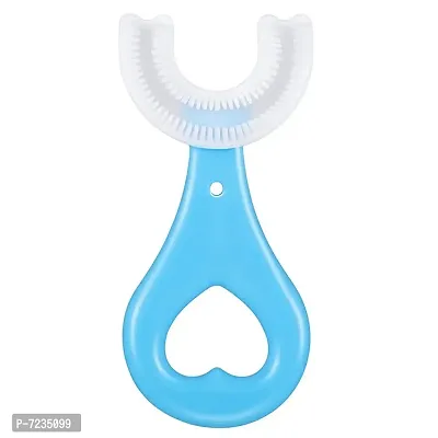 U-shaped 2-6 Years Mouth-Cleaning Silicone Clean Brushing Kids Teeth Dental Care Ultra Soft Toothbrush-thumb0