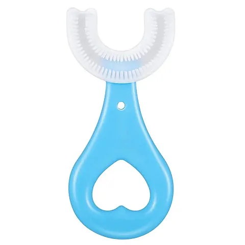 U-shaped 2-6 Years Mouth-Cleaning Silicone Clean Brushing Kids Teeth Dental Care Ultra Soft Toothbrush