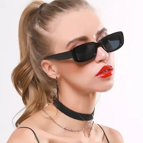 New Classic Retro Square Sunglasses Women Travel Rectangle Sun Glasses For Female