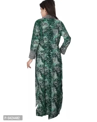 Premium Trendy Women Maxi, Nightdresses, Nightgown Warm Fabric Woolen Nighty Night Wear-thumb3
