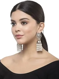 Beautiful Looks at One Glance, Stylish silver oxidized afghani earring antique look earring-thumb3