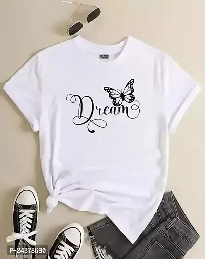 Stylish Fancy Designer Cotton Printed T-Shirts For Women