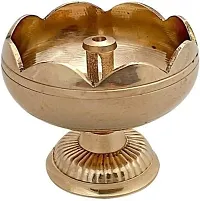 Brass Tomato Puja Small Size Akhand Diya for Puja || Heavy Base Aarti Diya || Deepak for Pooja Diwali Gift Item, Home Temple Decor, Temple Diya, Aarti Diya-thumb1