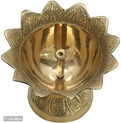 Puja Home Decor Brass Diwali Devdas Deepak Diya Oil Lamp-thumb2