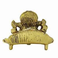Metal Golden Oxidized Peepal Patta Ganesha with Diya Decorative Diwali Home Decoration  Gift Item-thumb3