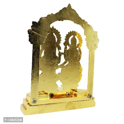 Gold Plated Laxmi Ganesh Idol Showpiece - Metal Lakshmi Ganesh Statue - Diwali Home Decoration Items Gift - Lakshmi Ganesh for Diwali puja-thumb4