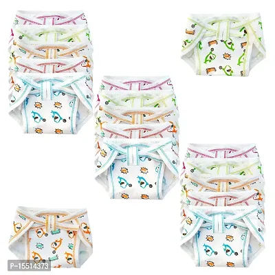 DON CARE New Born Baby Cotton Cloth Diaper Langot Washable Reusable Nappy for 0-6 Months Baby (Pack of 10)