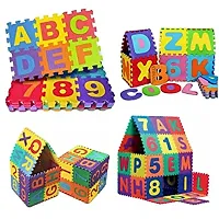 36 Pieces Mini Puzzle Foam Mat for Kids, Interlocking Learning Alphabet and Number Mat for Kids, Learning Toys for Kids-thumb3