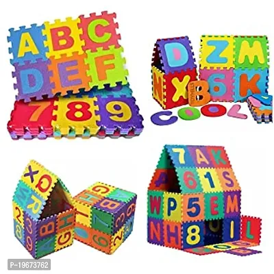 36 Pieces Mini Puzzle Foam Mat for Kids, Interlocking Learning Alphabet and Number Mat for Kids, Learning Toys for Kids-thumb4