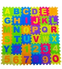 36 Pieces Mini Puzzle Foam Mat for Kids, Interlocking Learning Alphabet and Number Mat for Kids, Learning Toys for Kids-thumb1