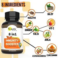 Vukrix Immunity Booster Ayurvedic Giloy Curcummin Amla Tulsi Mulethi Ginger Ashwagandha Vitamin c Capsules-thumb2