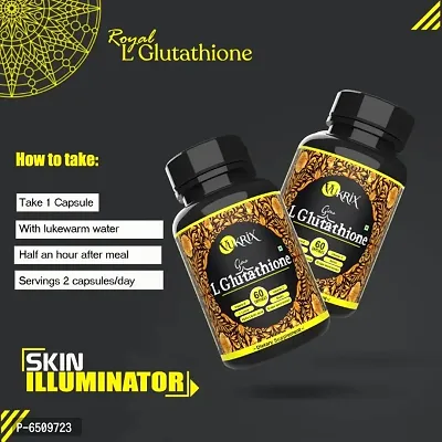 Vukrix L Glutathione skin whitening Lightening with Vitamin E and C Biotin Supplement  (60 Capsules)-thumb5
