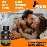 Vukrix Ashwagandha Extract For Men Women Stamina Height growth Strength, Stamina  (90 Capsules)-thumb2