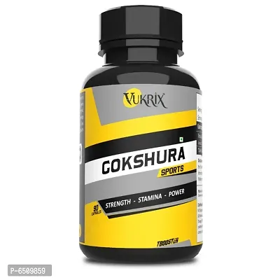 Vukrix Gokshura Tribulus Terrestris Muscles growth Testosterone Booster For Men  (90 Capsules)