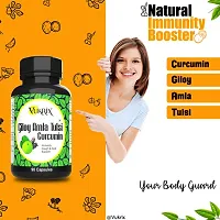 Vukrix Immunity Booster for Men Women Tulsi Giloy Amla Curcumin 90 Capsules  (90 Capsules)-thumb3