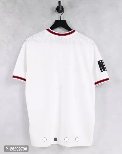 Comfortable White Polyester Tees For Men-thumb2